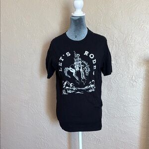 Bella Canvas Black 'Let's Rodeo' Graphic Tee